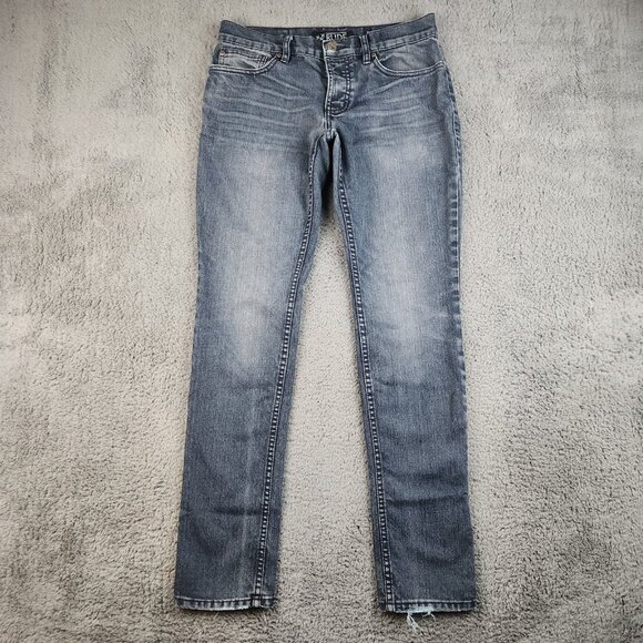 Xxx Rude Other - XXX Rude Jeans Men's 30x32 Blue Skinny Leg Denim Cotton Stretch Gothic Raw Wash